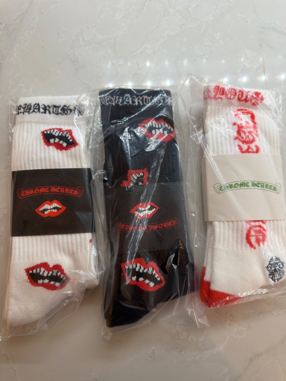 Chrome hearts 3 pairs Large 9-13